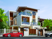 Biệt thự 3 tầng phong cách hiện đại 10x14m Full Kiến trúc + Kết cấu + Điện nước + Cổng, hàng rào